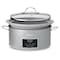 Betty Crocker 6-quart Oval Digital Slow Cooker, Sliver BC-4587S - alternate 2